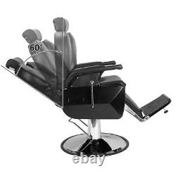 Chaise Inclinable Barber Salon Beauté Tattoo Rasage Hydraulique Heavy Duty Chair Uk