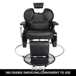 Chaise Inclinable Barber Salon Beauté Tattoo Rasage Hydraulique Heavy Duty Chair Uk