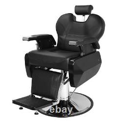 Chaise de barbier inclinable Salon de beauté Tatouage Rasage Chaise hydraulique de service lourd Royaume-Uni