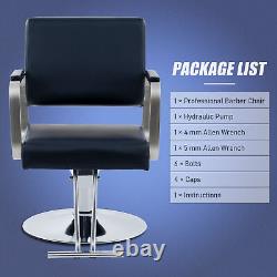 Chaise de coiffeur classique réglable avec siège pivotant et hauteur réglable