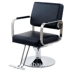 Chaise de coiffeur de salon de coiffure de style classique d'occasion avec chaise pivotante réglable de coiffure