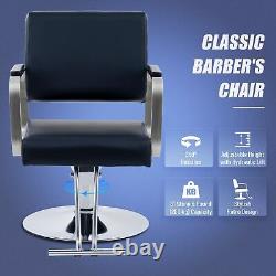 Chaise de coiffeur de salon de coiffure de style classique d'occasion avec chaise pivotante réglable de coiffure