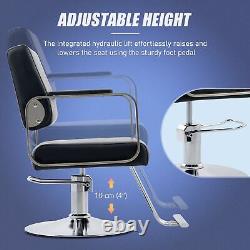 Chaise de coiffeur de salon de coiffure de style classique d'occasion avec chaise pivotante réglable de coiffure