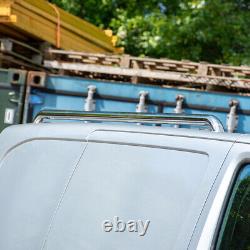 Convient Vauxhall Vivaro 19 Long L2 Barres de toit en acier inoxydable Poli Chrome