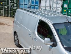 Convient Vauxhall Vivaro 19 Long L2 Barres de toit en acier inoxydable Poli Chrome