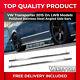 Convient Pour Vw T6 Transporter 15 Lwb 60mm Barres Latérales En Acier Chromé Poli à Coupe Droite