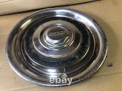 Coupelle de roue en chrome inoxydable 17 classique Bentley et anneau peint