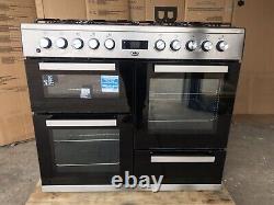 Cuisinière Beko KFVF100cm en acier inoxydable à double combustible