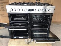 Cuisinière Beko KFVF100cm en acier inoxydable à double combustible