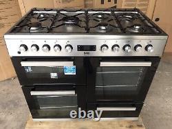 Cuisinière Beko KFVF100cm en acier inoxydable à double combustible