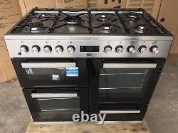 Cuisinière Beko KFVF100cm en acier inoxydable à double combustible