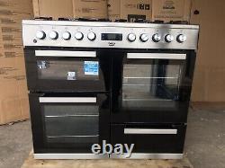 Cuisinière Beko KFVF100cm en acier inoxydable à double combustible