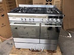Cuisinière Fisher & Paykel 90cm D/F en acier inoxydable. Excellent état