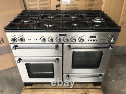 Cuisinière à double combustible en acier inoxydable Rangemaster Kitchener 110 avec hotte