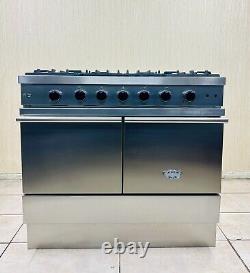 Cuisinière à double combustible en acier inoxydable et chrome Lacanche WESTAHl 100
