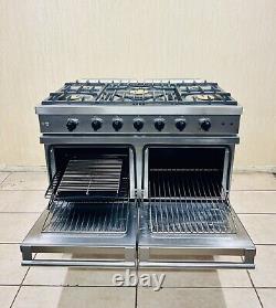 Cuisinière à double combustible en acier inoxydable et chrome Lacanche WESTAHl 100