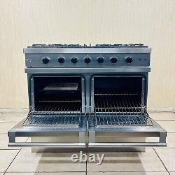 Cuisinière à double combustible en acier inoxydable et chrome Lacanche WESTAHl 100
