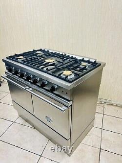 Cuisinière à double combustible en acier inoxydable et chrome Lacanche WESTAHl 100