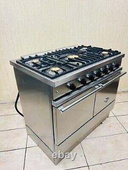 Cuisinière à double combustible en acier inoxydable et chrome Lacanche WESTAHl 100