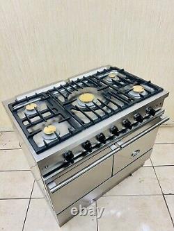 Cuisinière à double combustible en acier inoxydable et chrome Lacanche WESTAHl 100