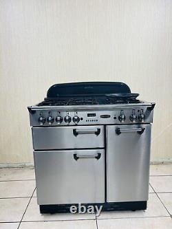 Cuisinière à gaz tout inox et chrome Rangemaster Professional90