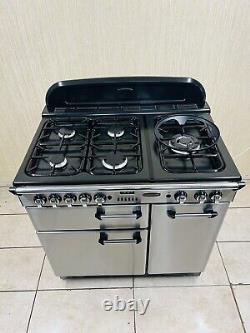 Cuisinière à gaz tout inox et chrome Rangemaster Professional90