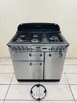 Cuisinière à gaz tout inox et chrome Rangemaster Professional90