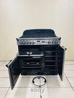 Cuisinière à gaz tout inox et chrome Rangemaster Professional90