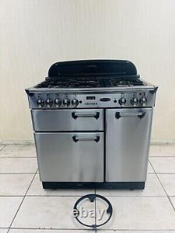 Cuisinière à gaz tout inox et chrome Rangemaster Professional90