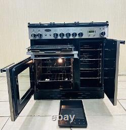 Cuisinière à gaz tout inox et chrome Rangemaster Professional+90