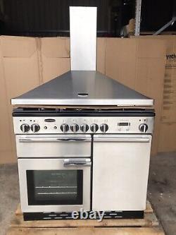 Cuisinière en acier inoxydable Rangemaster Professional Plus 100 D/F avec hotte