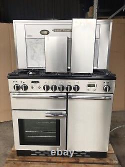 Cuisinière en acier inoxydable Rangemaster Professional Plus 100 D/F avec hotte