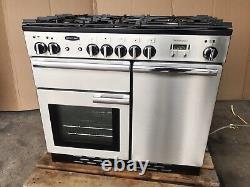 Cuisinière en acier inoxydable Rangemaster Professional Plus 100 D/F avec hotte
