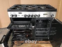 Cuisinière en acier inoxydable Rangemaster Professional Plus 100 D/F avec hotte