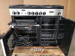 Cuisinière en acier inoxydable Rangemaster Professional Plus 100 D/F avec hotte