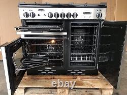 Cuisinière en acier inoxydable Rangemaster Professional Plus 100 D/F avec hotte