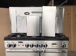 Cuisinière en acier inoxydable Rangemaster Professional Plus 100 D/F avec hotte