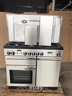 Cuisinière en acier inoxydable Rangemaster Professional Plus 100 D/F avec hotte