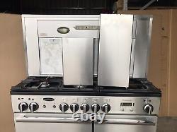 Cuisinière en acier inoxydable Rangemaster Professional Plus 100 D/F avec hotte