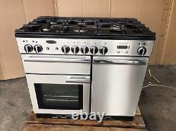 Cuisinière en acier inoxydable Rangemaster Professional Plus 100 D/F avec hotte