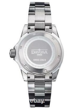 Davosa Automatic Ternos Professional Tt Stainless Steel Black Face Wrist Watch