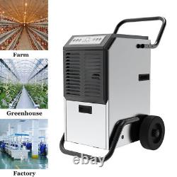 Déshumidificateur commercial portable de 50 litres de qualité industrielle avec roues