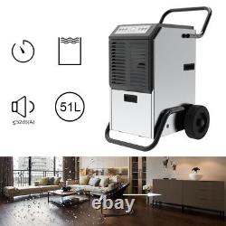 Déshumidificateur commercial portable de 50 litres de qualité industrielle avec roues