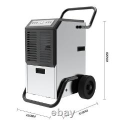 Déshumidificateur commercial portable de 50 litres de qualité industrielle avec roues