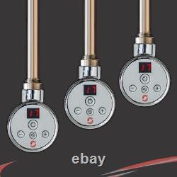 Élément chauffant électrique thermostatique NOVA Chrome avec thermostat de pièce (300W-1000W)