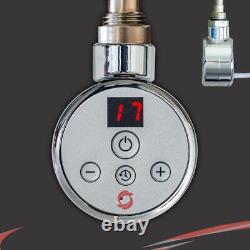 Élément chauffant électrique thermostatique NOVA Chrome avec thermostat de pièce (300W-1000W)