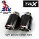 Embouts D'échappement En Fibre De Carbone Trix Real Dry Akrapovic 2 En 3.25 Out Paire ArgentÉe