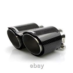 Embouts d'échappement en fibre de carbone TRiX Real Dry Akrapovic 2 en 3.25 out PAIRE ARGENTÉE