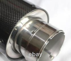 Embouts d'échappement en fibre de carbone TRiX Real Dry Akrapovic 2 en 3.25 out PAIRE ARGENTÉE