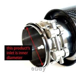 Embouts d'échappement en fibre de carbone TRiX Real Dry Akrapovic 2 en 3.25 out PAIRE ARGENTÉE